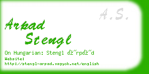 arpad stengl business card